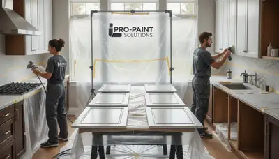 Mountain View, CA cabinet painting by Mountain View Paint Pros for durable kitchen cabinet refinishing