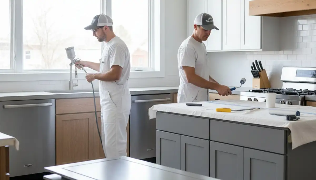 Cabinet painting service in Mountain View, CA for durable kitchen cabinet refinishing
