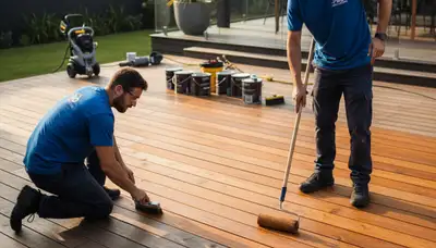 Professional deck staining in Mountain View, CA for weather protection and rich wood finish