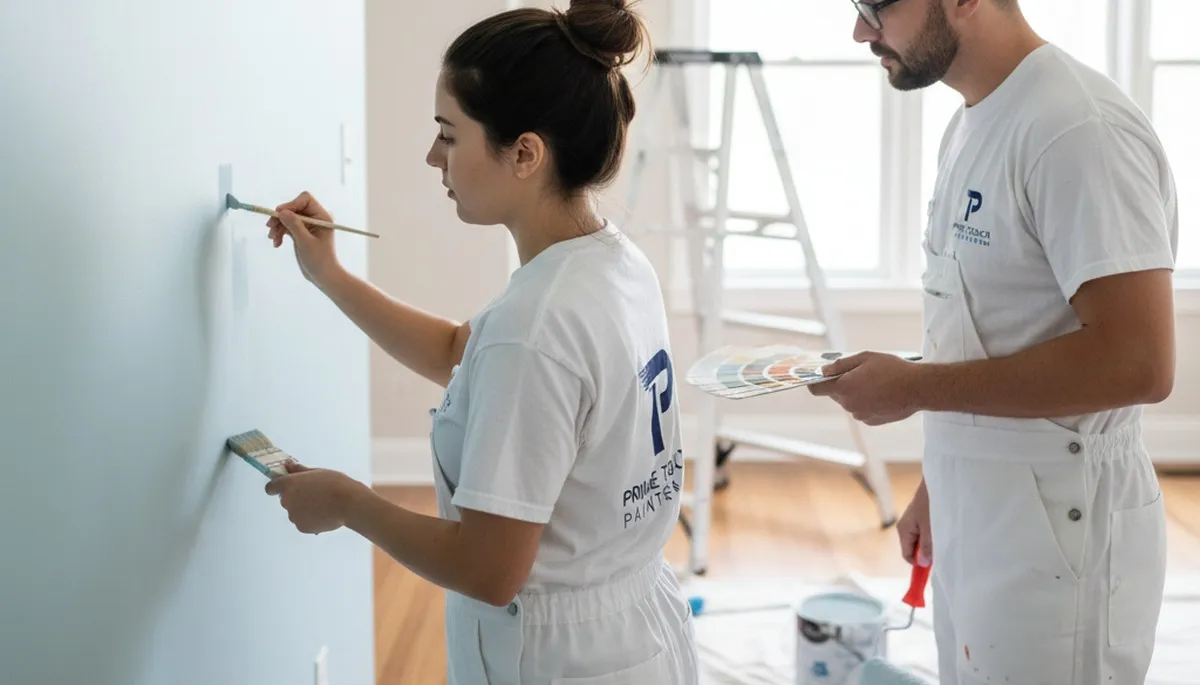 Paint touch-up service in Mountain View, CA for scuffs, fading, and moisture wear repair