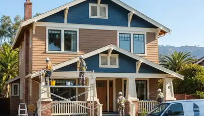 Painting contractor in Mountain View, CA providing professional interior and exterior house painting services