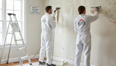 Wallpaper removal service in Mountain View, CA for clean wall prep in a residential room